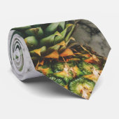 Drie anananassen stropdas (Opgerold)