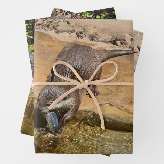 Drie andere, cadeauverpakking, decoupage, lakens, inpakpapier vel (In situ)