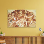 Drie Angel Musicians Canvas Afdruk (Insitu (Woonkamer))