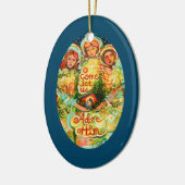 Drie Angels, Adore Him kerstversiering Keramisch Ornament (Links)
