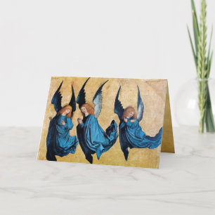 DRIE ANGELS, Blue Sapphire Feestdagen Kaart