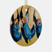 DRIE ANGELS Blue Sapphire Keramisch Ornament (Rechts)