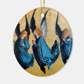 DRIE ANGELS Blue Sapphire Keramisch Ornament (Links)