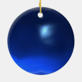 DRIE ANGELS Blue Sapphire Keramisch Ornament (Achterkant)