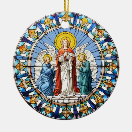 Drie Angels Keramisch Ornament (Voorkant)