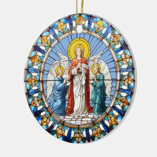 Drie Angels Keramisch Ornament (Links)