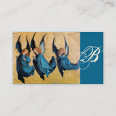 DRIE ANGELS MONOGRAM, Blue Sapphire Visitekaartje (Achterkant)
