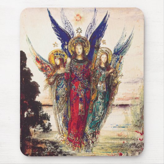 Drie Angels Mousepad Muismat (Voorkant)