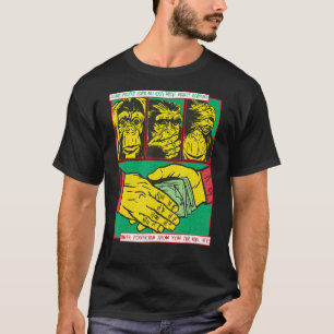 Drie apen Democraten Amerika Republikeins Politiek T-shirt