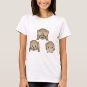 Drie apen Emoji TShirt. T-shirt (Voorkant)