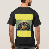 Drie apen met bananen t-shirt (Achterkant)