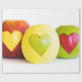 Drie appels cadeaupapier (Vlak)