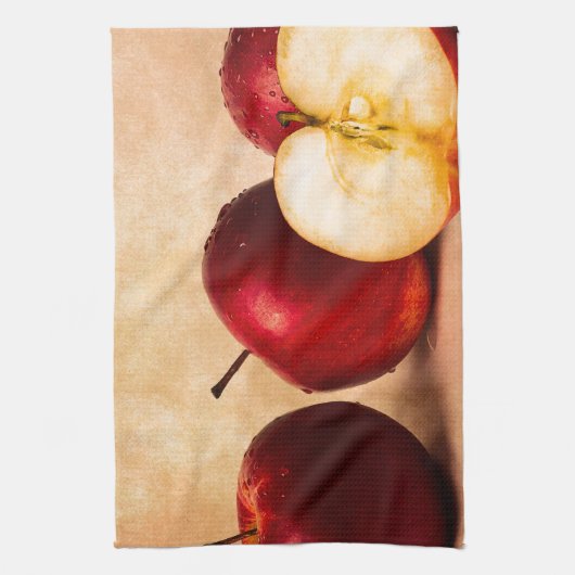 Drie appels en een half theedoek (Verticaal)