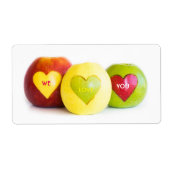 Drie appels etiket (Voorkant)