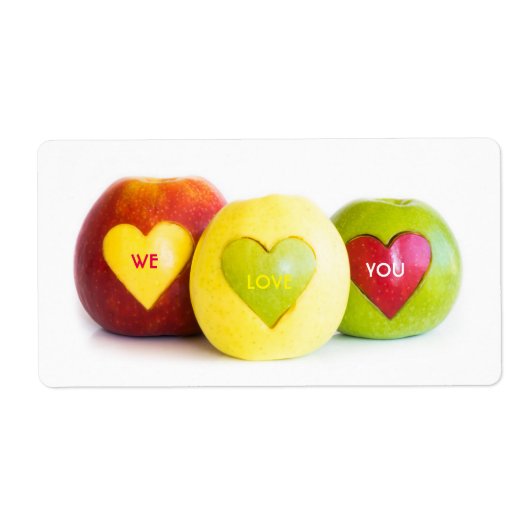 Drie appels etiket (Voorkant)
