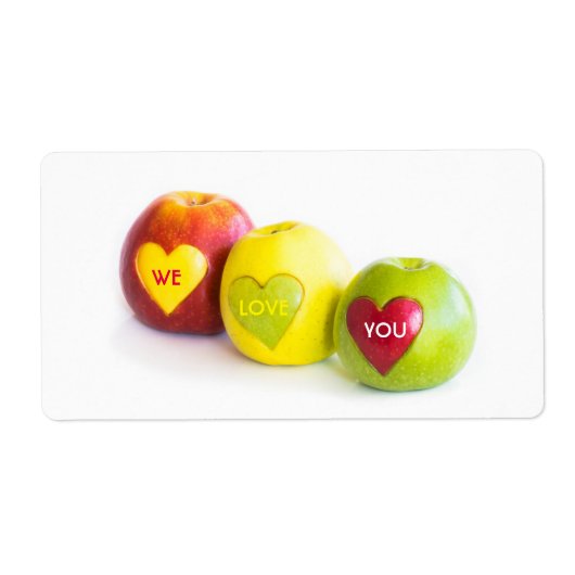 Drie appels etiket (Voorkant)