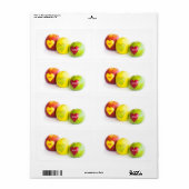 Drie appels etiket (Full Sheet)