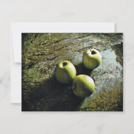 Drie appels feestdagenkaart