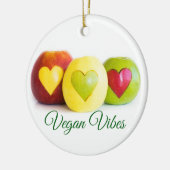 Drie appels keramisch ornament (Links)