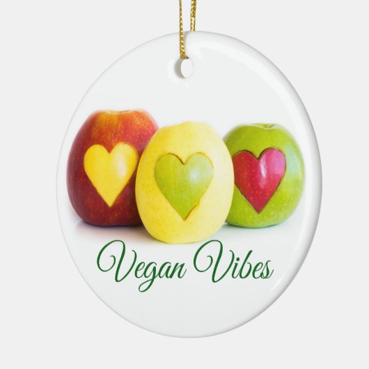 Drie appels keramisch ornament (Links)