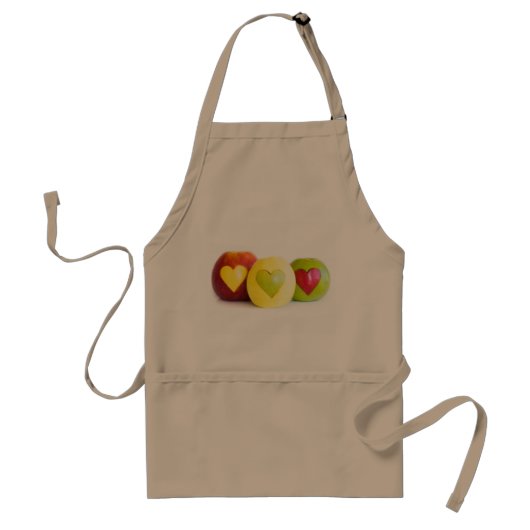 Drie appels standaard schort (Voorkant)