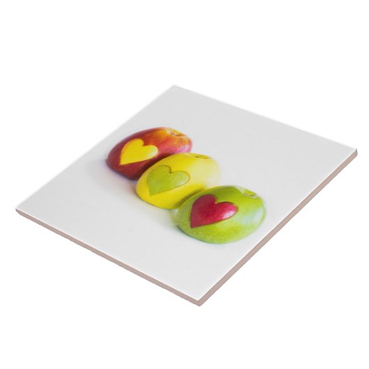 Drie appels tegeltje (Zijkant)