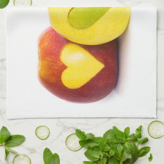 Drie appels theedoek (Gevouwen)