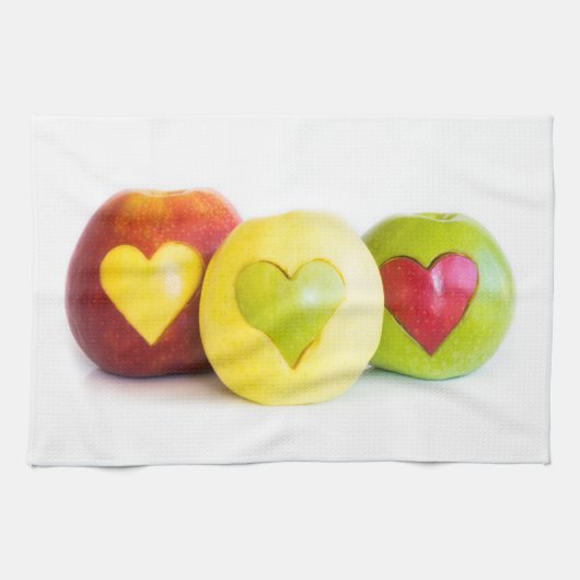 Drie appels theedoek (Horizontaal)