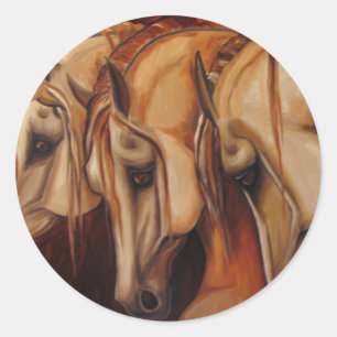 Drie Arabieren Ronde Sticker