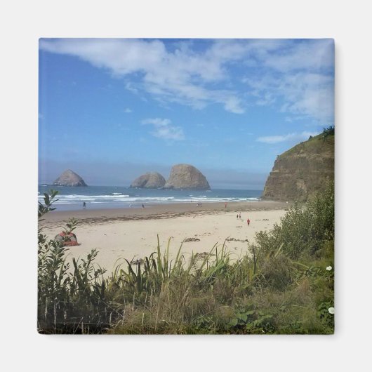 Drie Arch Rocks, Oceanside, Oregon Magneet (Voorkant)