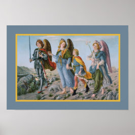 Drie Archangels en Tobias (M 017) Poster