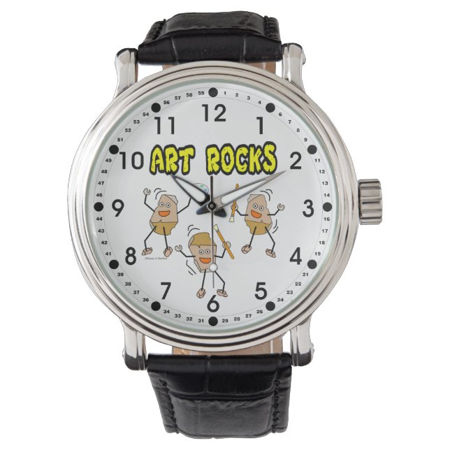 Drie Art Rocks Horloge (Voorkant)