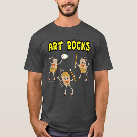 Drie Art Rocks T-shirt (Voorkant)