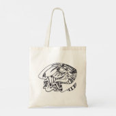 Drie aspecten inkt tekening tote bag (Achterkant)