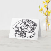 Drie aspecten, inkttekening kaart (Gele Bloem)