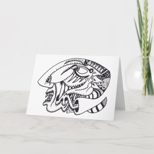 Drie aspecten, inkttekening kaart (Voorkant)