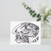 Drie aspecten van inkttekening briefkaart (Staand voorkant)