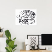 Drie aspecten van inkttekening poster (Thuiskantoor)