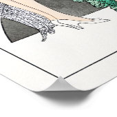 Drie avondjurken met racistische kant poster (Hoek)