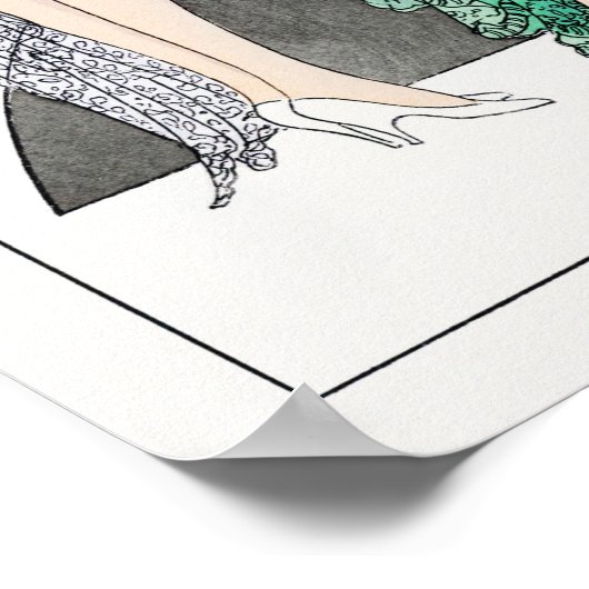 Drie avondjurken met racistische kant poster (Hoek)