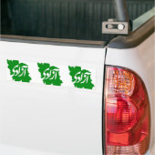DRIE Azadi (Vrijheid) Kaart van Iran Bumpersticker (Op Truck)