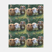 Drie Baby-cavia's, Fleece Deken (Voorkant)
