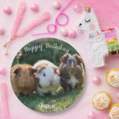 Drie Baby-cavia's, Papieren Bordje (Feest)