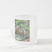 Drie Baby Groundhogs Matglas Koffiemok (Voorkant links)