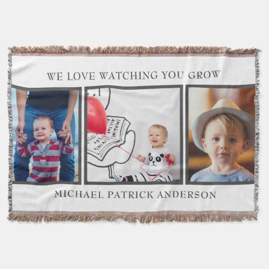 Drie Baby katoenen schroefdop voor foto's Deken (Voorkant)