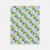 Drie baby kuikens fleece deken (Voorkant)