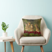 Drie Baby Lanius Schach Birds Kussen (Stoel)
