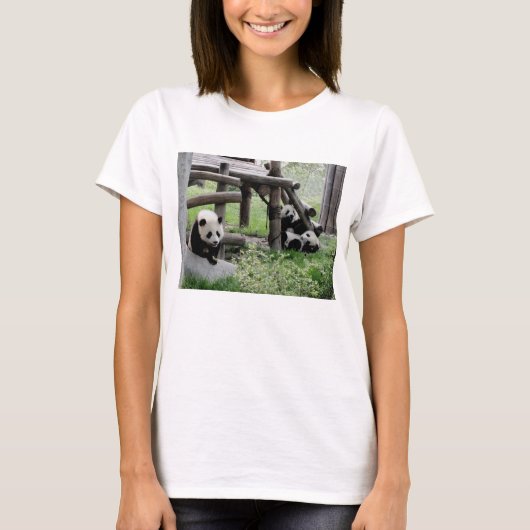 Drie Baby-pandas - CUTE T-shirt (Voorkant)