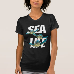 Drie Baby Zee-schildpadden zwemmen T-shirt