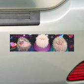 Drie baby's bumper sticker (Op auto)